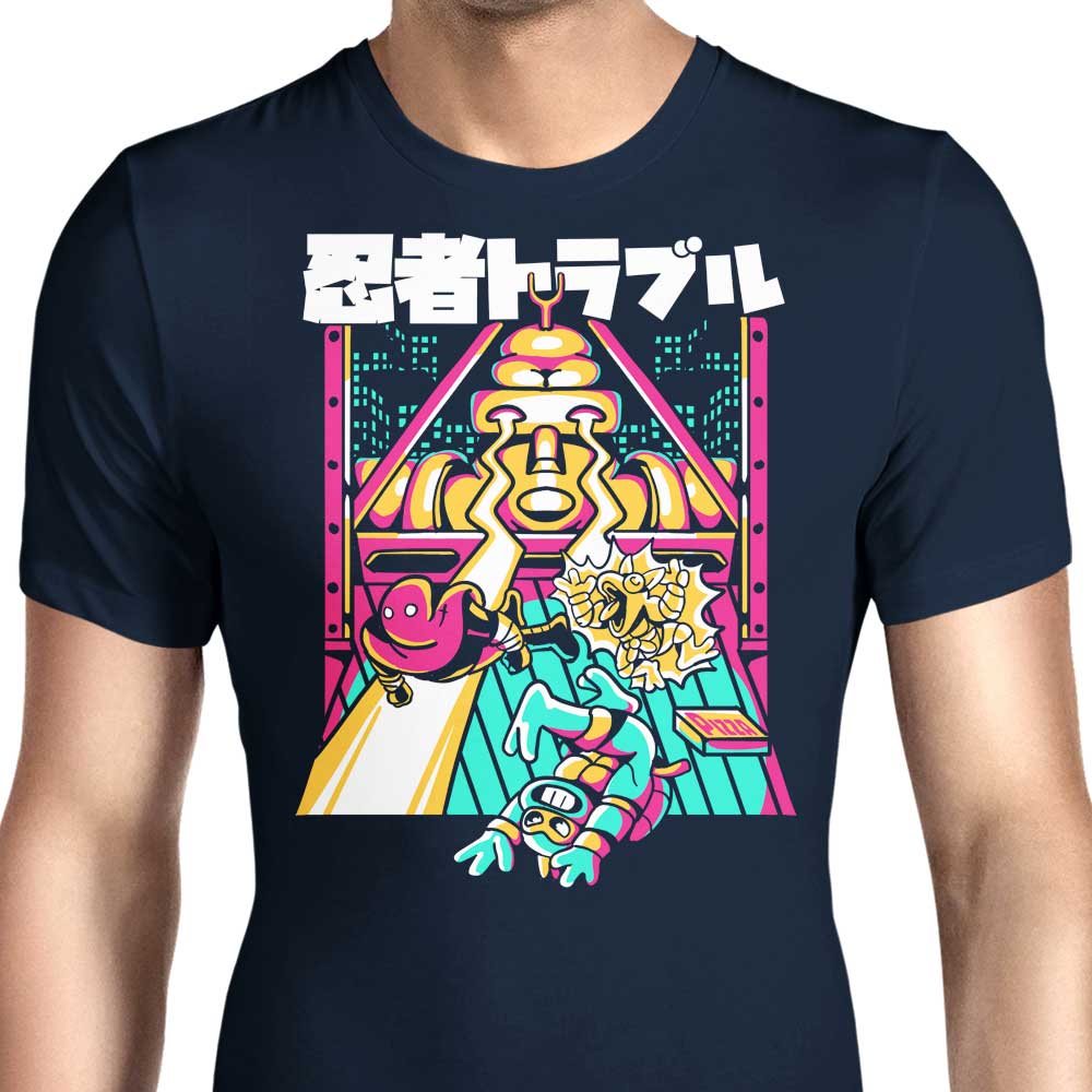 Ninja Trouble Men's Apparel - Adult & Kids T-Shirts, Sweatshirts & Hoodies apparel design preview 1