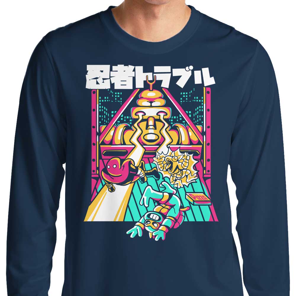 Ninja Trouble - Adult & Kids T-Shirts, Sweatshirts & Hoodies apparel design preview 1