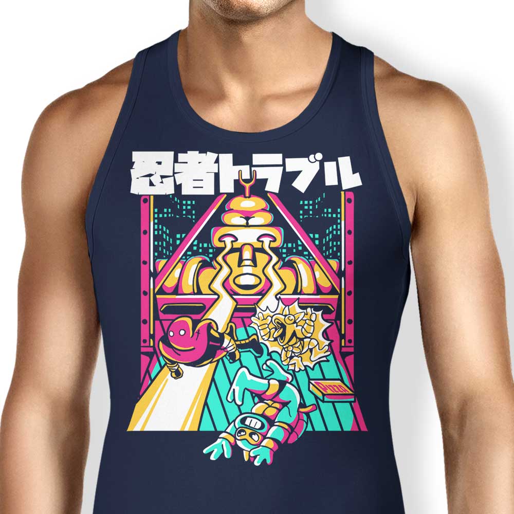 Ninja Trouble Tank Top - Adult & Kids T-Shirts, Sweatshirts & Hoodies apparel design preview 1