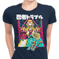Ninja Trouble Women's Apparel - Adult & Kids T-Shirts, Sweatshirts & Hoodies apparel design preview 1