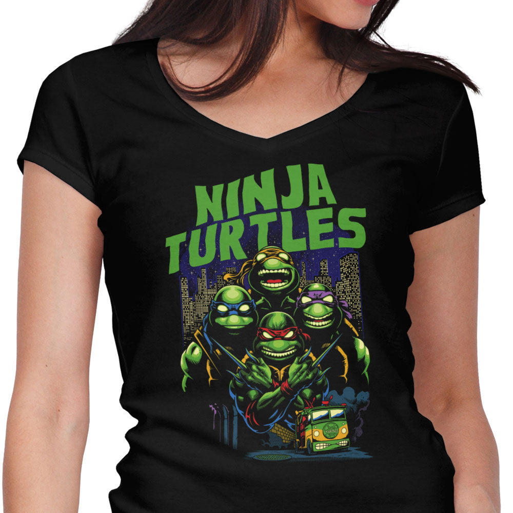 Ninjutsu Masters Women's V-Neck - Adult & Kids T-Shirts, Sweatshirts & Hoodies apparel design preview 1