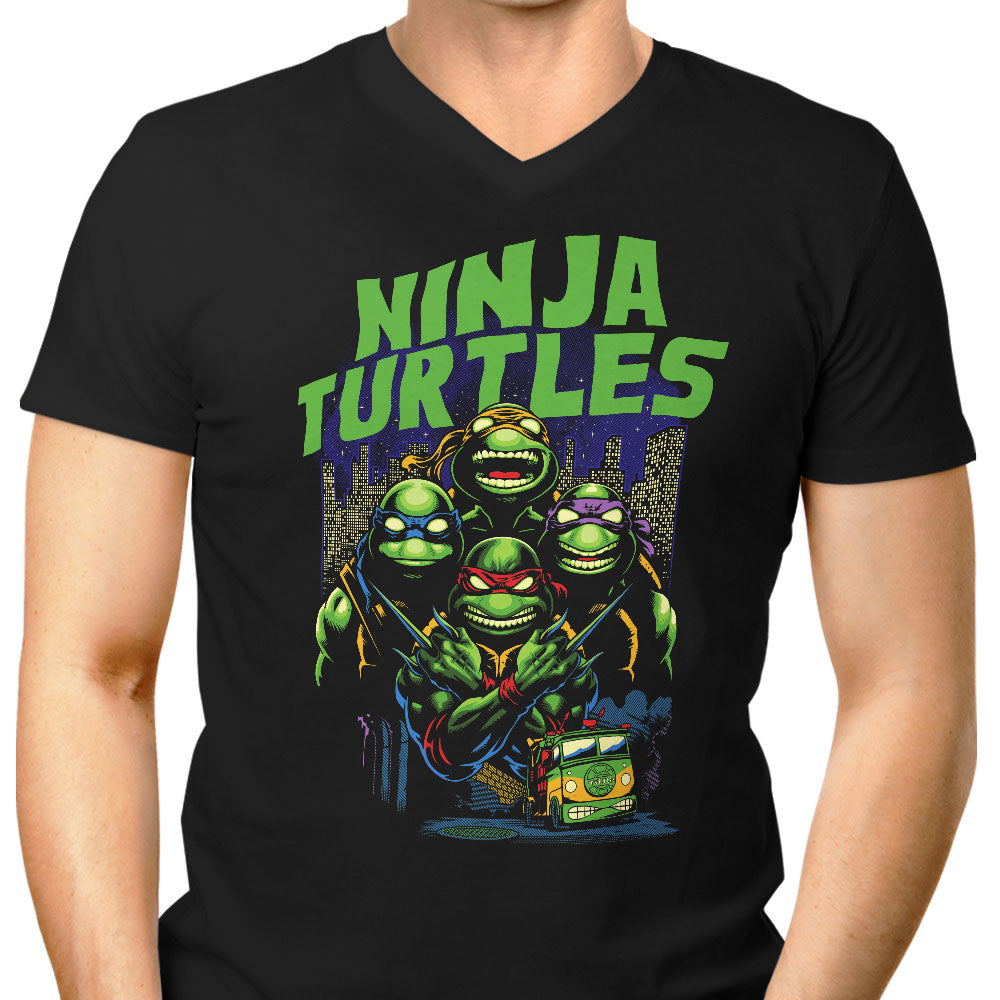 Ninjutsu Masters Men's V-Neck - Adult & Kids T-Shirts, Sweatshirts & Hoodies apparel design preview 1