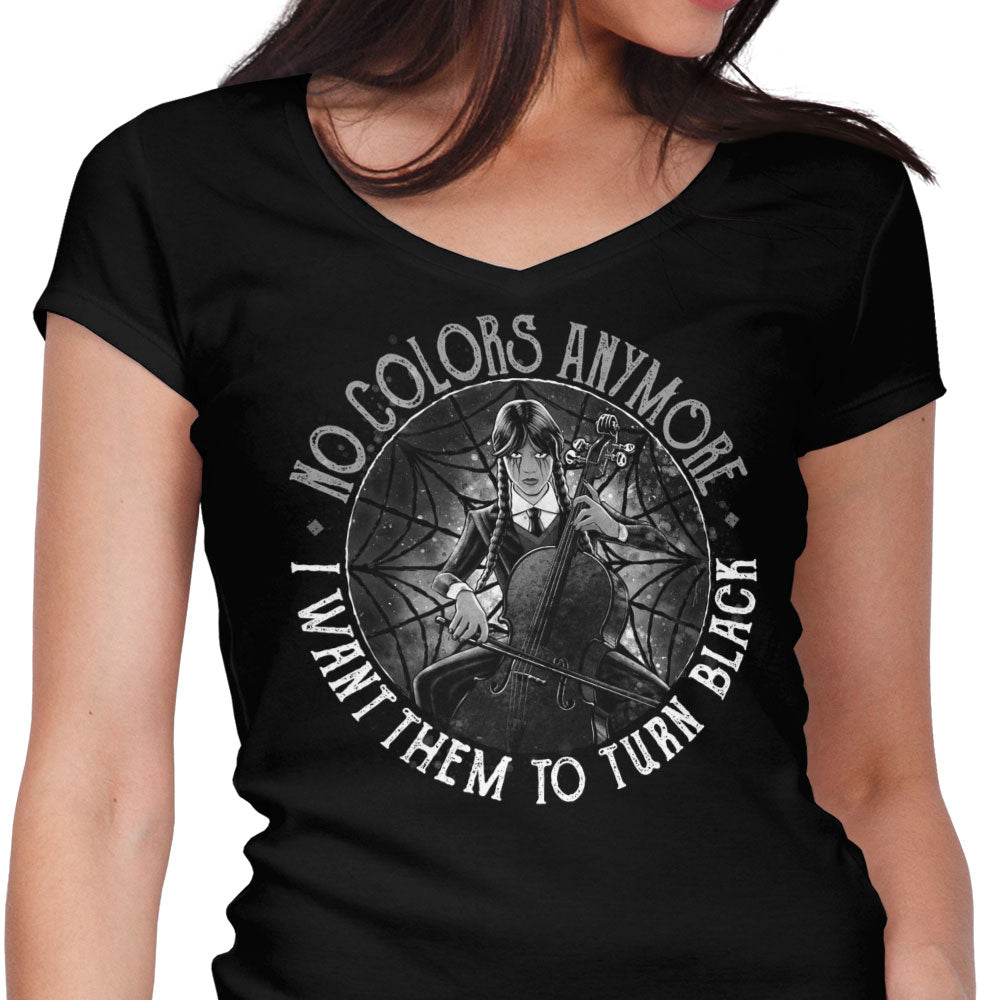 No Colors Women's V-Neck - Adult & Kids T-Shirts, Sweatshirts & Hoodies apparel design preview 1