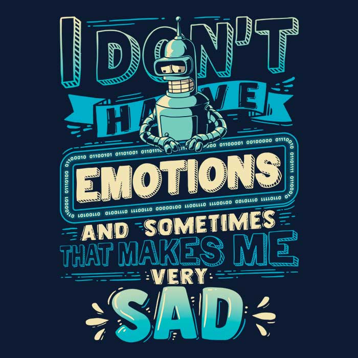 No Emotions Men's Apparel - Adult & Kids T-Shirts, Sweatshirts & Hoodies apparel design preview 2