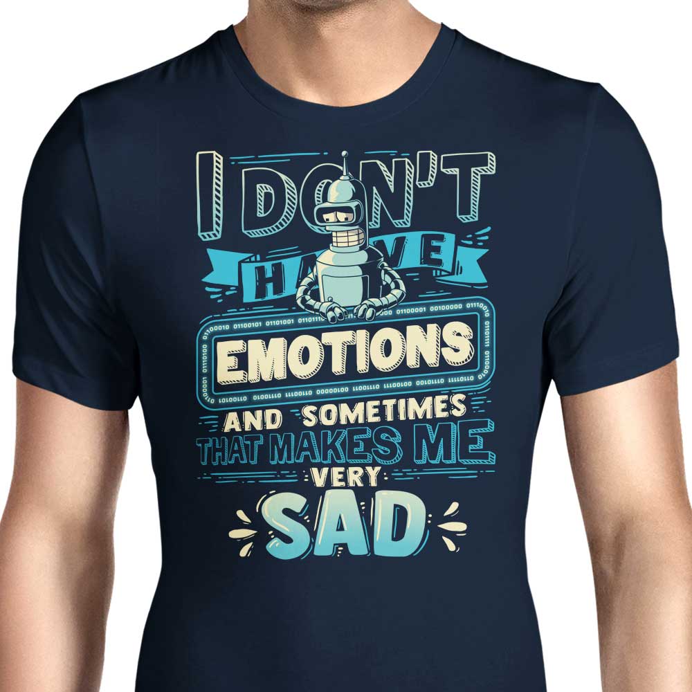 No Emotions Men's Apparel - Adult & Kids T-Shirts, Sweatshirts & Hoodies apparel design preview 1
