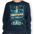No Emotions - Adult & Kids T-Shirts, Sweatshirts & Hoodies apparel design preview 1
