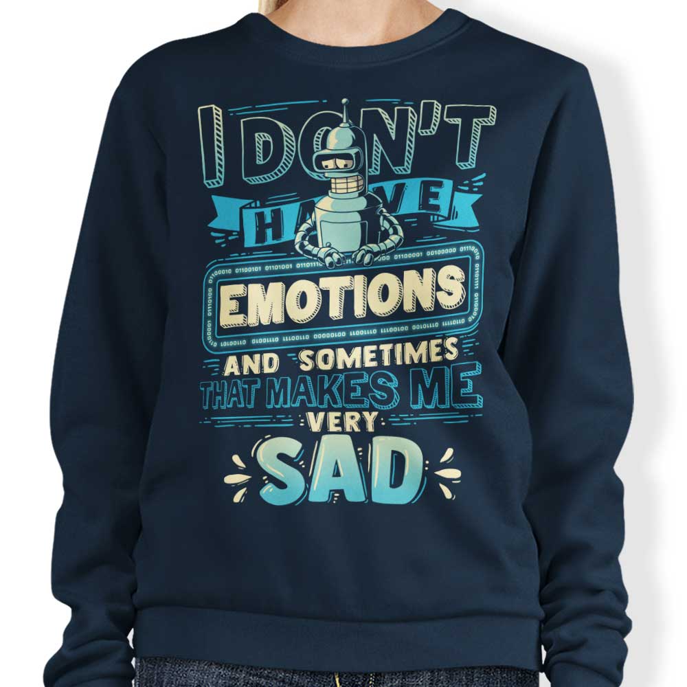 No Emotions - Adult & Kids T-Shirts, Sweatshirts & Hoodies apparel design preview 1