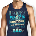 No Emotions Tank Top - Adult & Kids T-Shirts, Sweatshirts & Hoodies apparel design preview 1