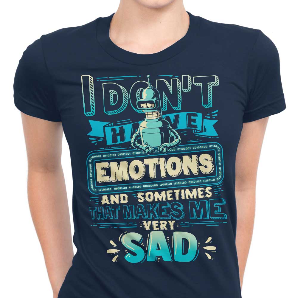 No Emotions Women's Apparel - Adult & Kids T-Shirts, Sweatshirts & Hoodies apparel design preview 1