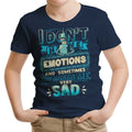 No Emotions Youth Apparel - Adult & Kids T-Shirts, Sweatshirts & Hoodies apparel design preview 1