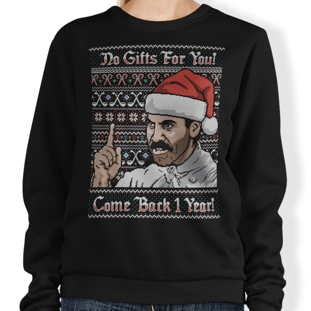 No Gifts Sweater - Adult & Kids T-Shirts, Sweatshirts & Hoodies apparel design preview 1