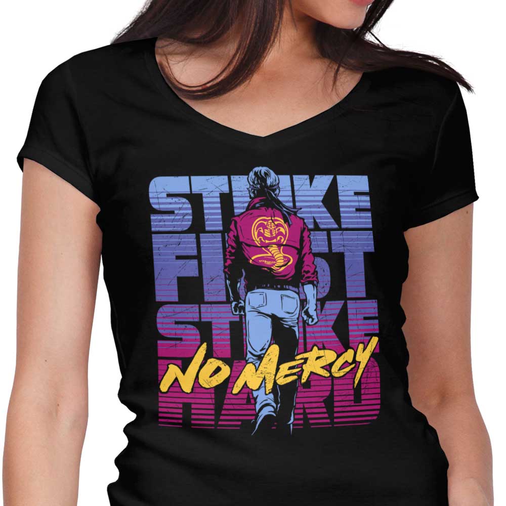No Mercy Women's V-Neck - Adult & Kids T-Shirts, Sweatshirts & Hoodies apparel design preview 1