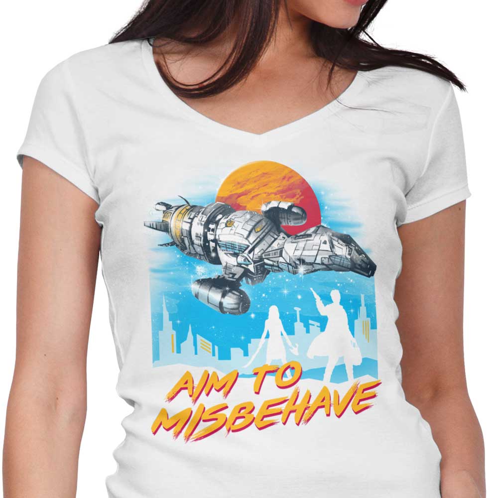 No More Running Women's V-Neck - Adult & Kids T-Shirts, Sweatshirts & Hoodies apparel design preview 1