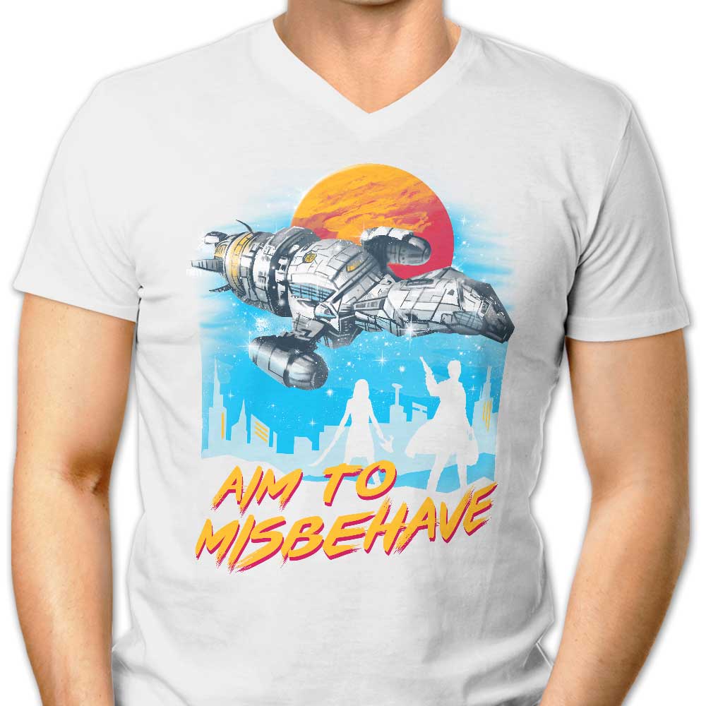 No More Running Men's V-Neck - Adult & Kids T-Shirts, Sweatshirts & Hoodies apparel design preview 1