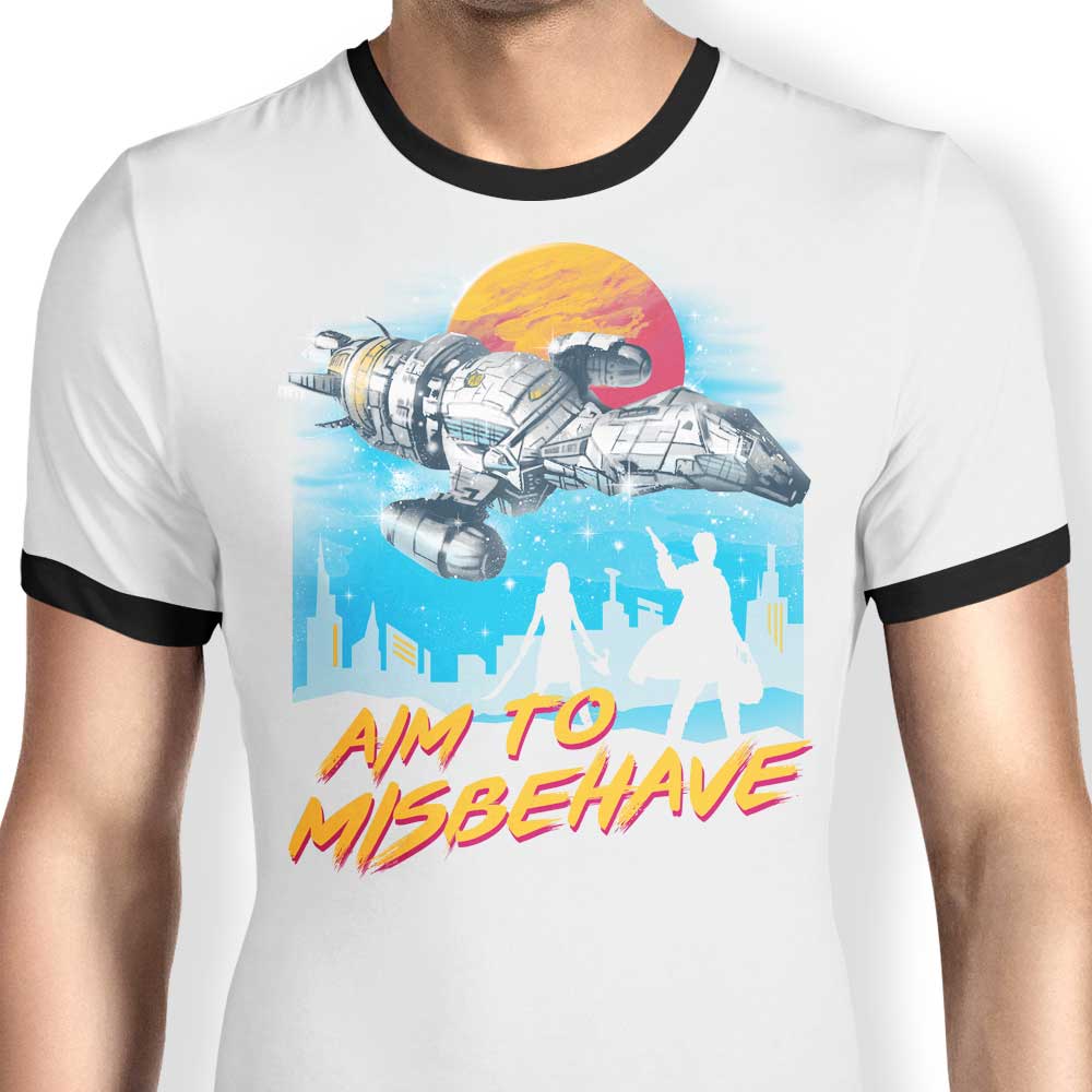 No More Running Ringer - Adult & Kids T-Shirts, Sweatshirts & Hoodies apparel design preview 1