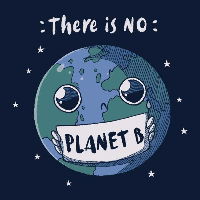 No Planet B Men's Apparel - Adult & Kids T-Shirts, Sweatshirts & Hoodies apparel design preview 2