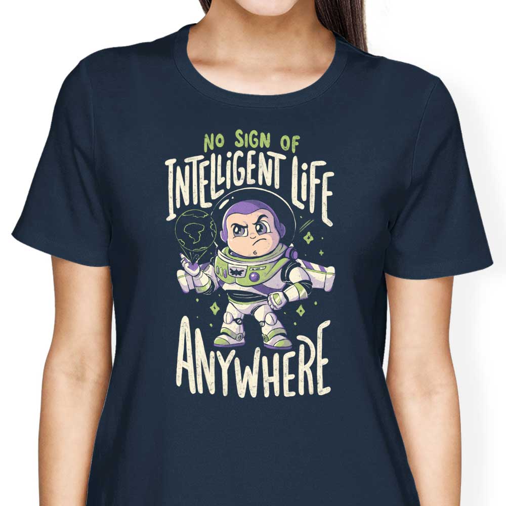 No Sign of Intelligent Life Women's Apparel - Adult & Kids T-Shirts, Sweatshirts & Hoodies apparel design preview 2