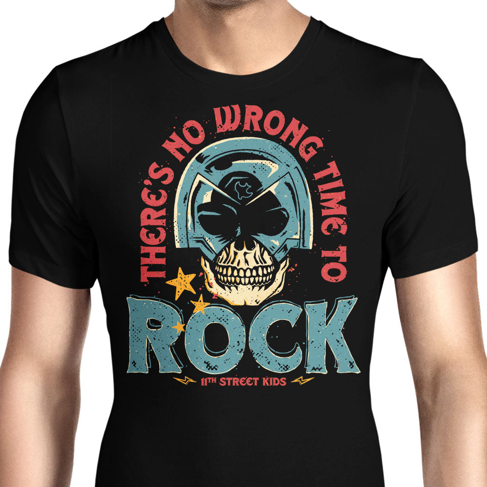No Wrong Time to Rock Men's Apparel - Adult & Kids T-Shirts, Sweatshirts & Hoodies apparel design preview 1