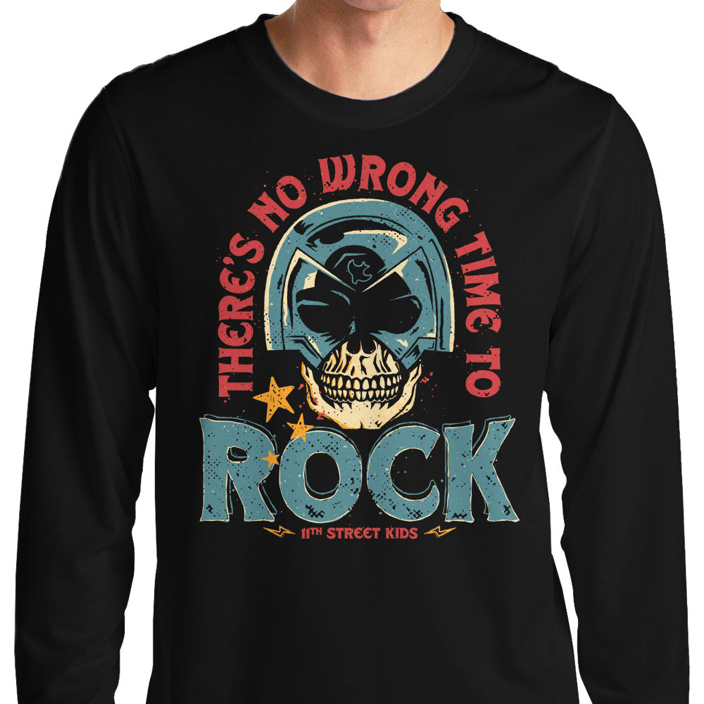 No Wrong Time to Rock - Adult & Kids T-Shirts, Sweatshirts & Hoodies apparel design preview 1