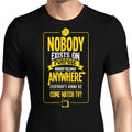 Nobody Exists on Purpose Men's Apparel - Adult & Kids T-Shirts, Sweatshirts & Hoodies apparel design preview 1