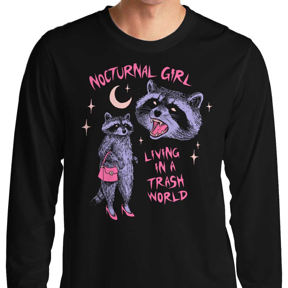 Nocturnal Girl - Adult & Kids T-Shirts, Sweatshirts & Hoodies apparel design preview 1