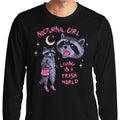 Nocturnal Girl - Adult & Kids T-Shirts, Sweatshirts & Hoodies apparel design preview 1