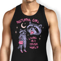 Nocturnal Girl Tank Top - Adult & Kids T-Shirts, Sweatshirts & Hoodies apparel design preview 1