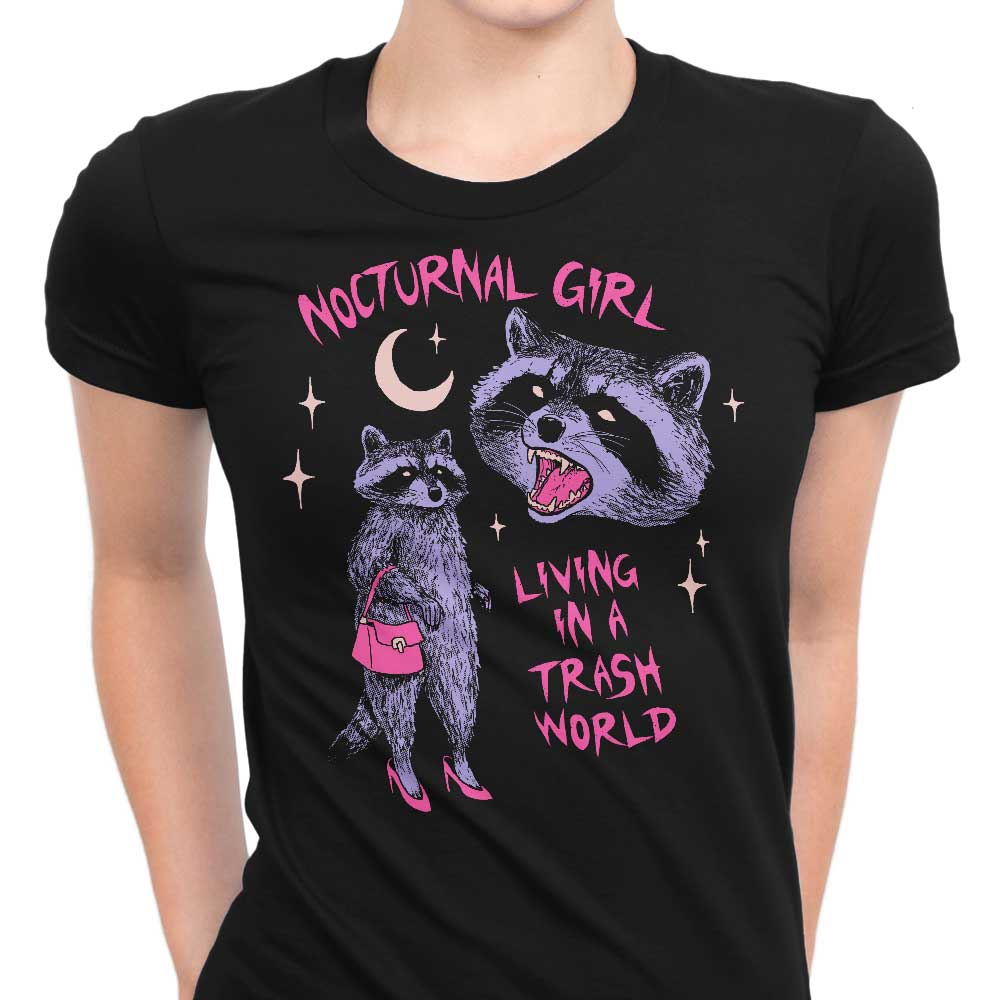 Nocturnal Girl Women's Apparel - Adult & Kids T-Shirts, Sweatshirts & Hoodies apparel design preview 1