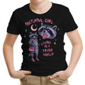 Nocturnal Girl Youth Apparel - Adult & Kids T-Shirts, Sweatshirts & Hoodies apparel design preview 1