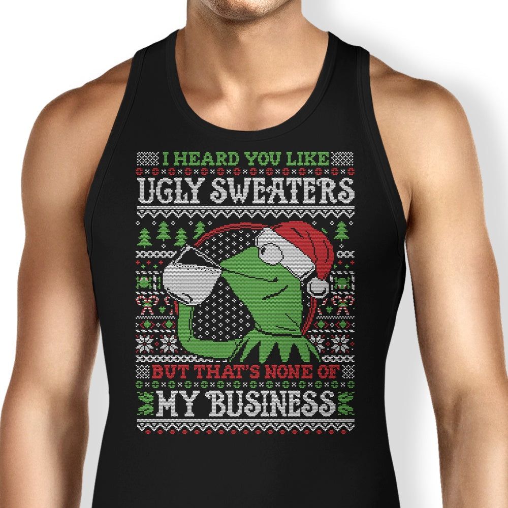 None of Your Business Tank Top - Adult & Kids T-Shirts, Sweatshirts & Hoodies apparel design preview 1
