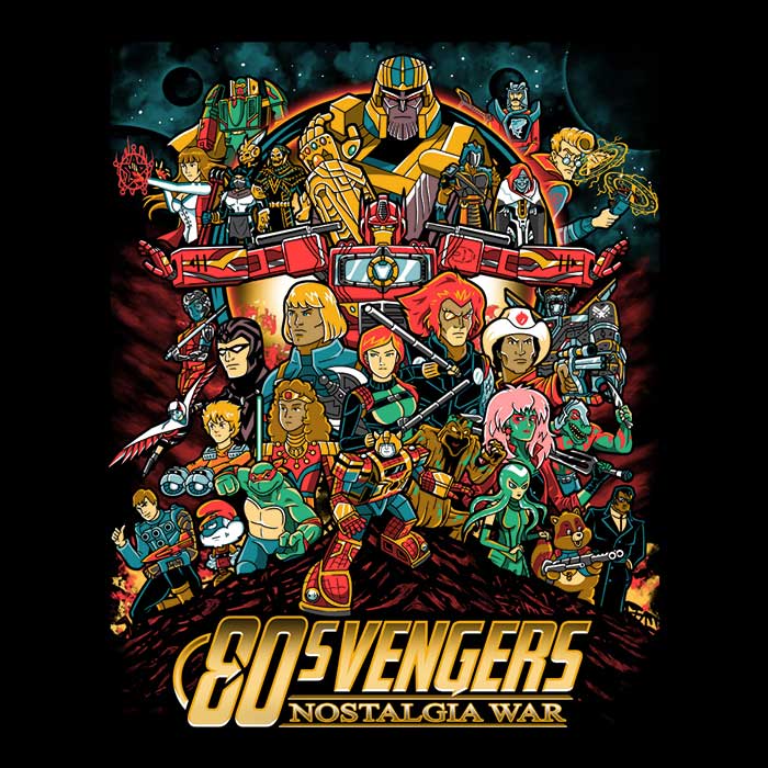 Nostalgia War Men's Apparel - Adult & Kids T-Shirts, Sweatshirts & Hoodies apparel design preview 2