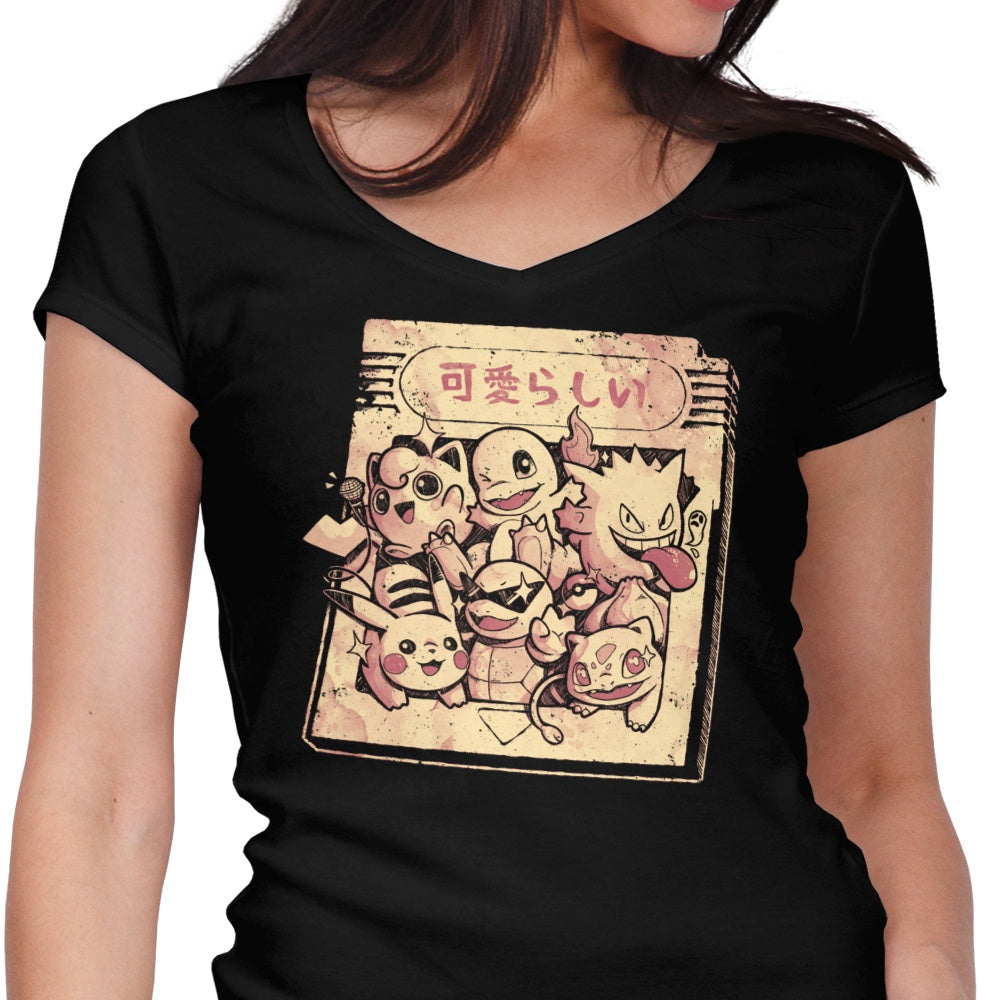 Nostalgic Tape Women's V-Neck - Adult & Kids T-Shirts, Sweatshirts & Hoodies apparel design preview 1