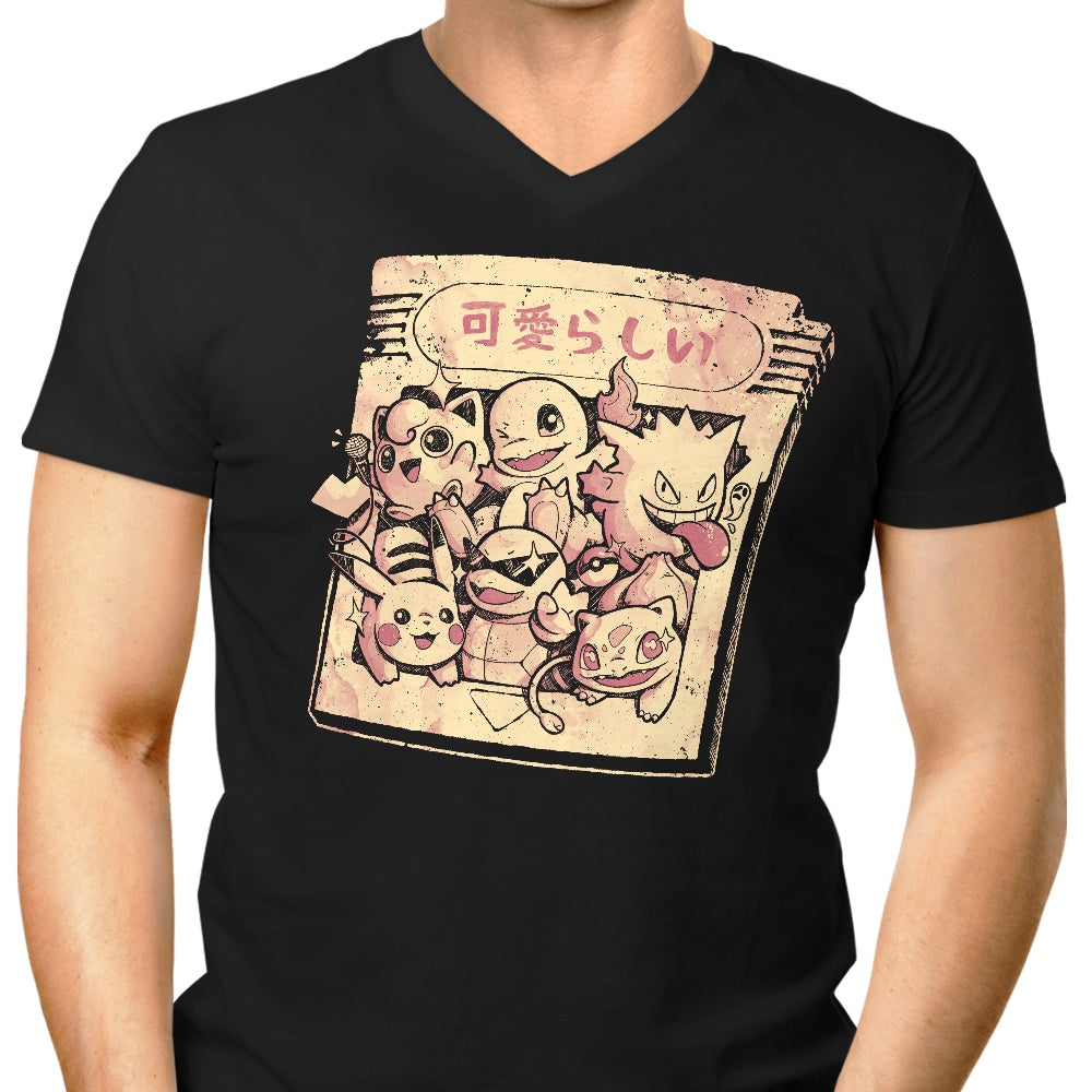 Nostalgic Tape Men's V-Neck - Adult & Kids T-Shirts, Sweatshirts & Hoodies apparel design preview 1