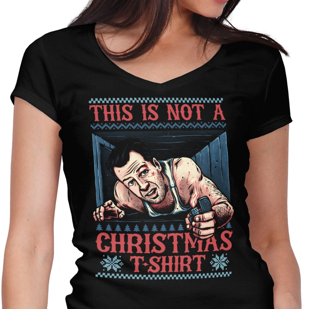 Not a Christmas Women's V-Neck - Adult & Kids T-Shirts, Sweatshirts & Hoodies apparel design preview 1