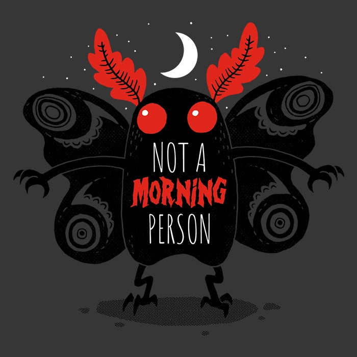 Not a Morning Person Women's V-Neck - Adult & Kids T-Shirts, Sweatshirts & Hoodies apparel design preview 2