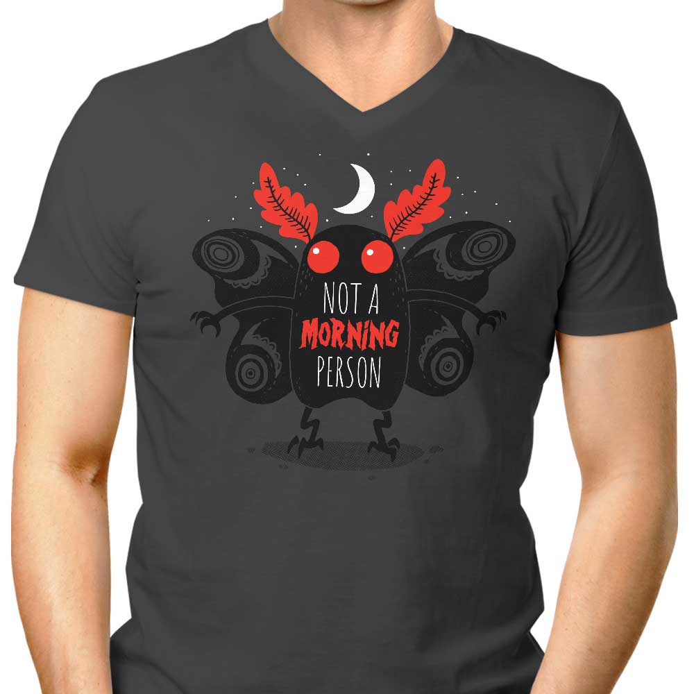 Not a Morning Person Men's V-Neck - Adult & Kids T-Shirts, Sweatshirts & Hoodies apparel design preview 1