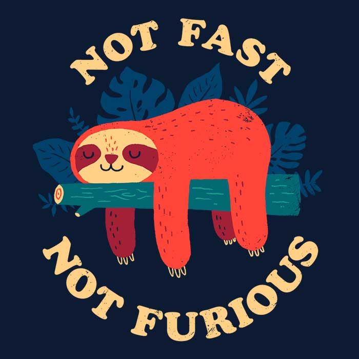 Not Fast, Furious - Adult & Kids T-Shirts, Sweatshirts & Hoodies apparel design preview 2