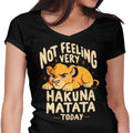 Not Feeling It Women's V-Neck - Adult & Kids T-Shirts, Sweatshirts & Hoodies apparel design preview 1
