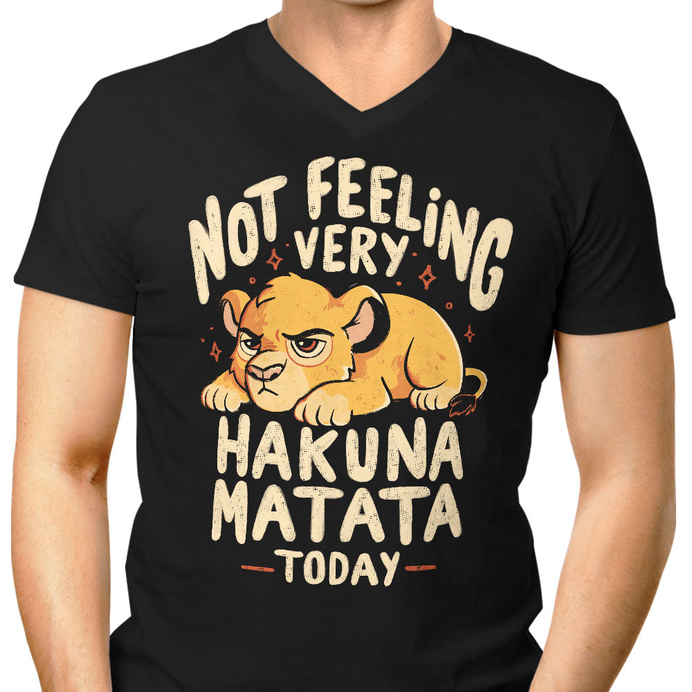 Not Feeling It Men's V-Neck - Adult & Kids T-Shirts, Sweatshirts & Hoodies apparel design preview 1
