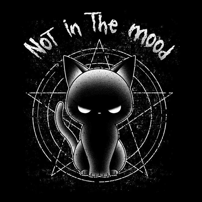 Not in the Mood Tank Top - Adult & Kids T-Shirts, Sweatshirts & Hoodies apparel design preview 2