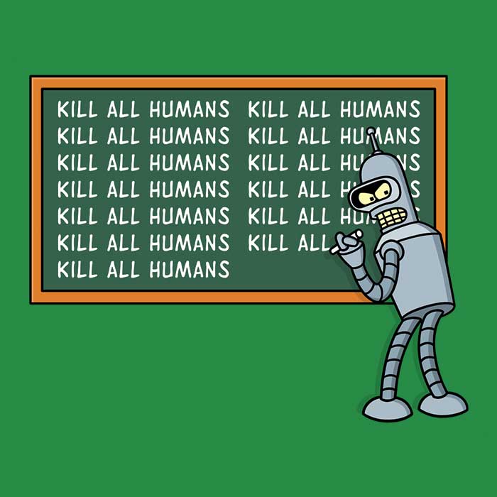 Not Kill All Humans Men's Apparel - Adult & Kids T-Shirts, Sweatshirts & Hoodies apparel design preview 2