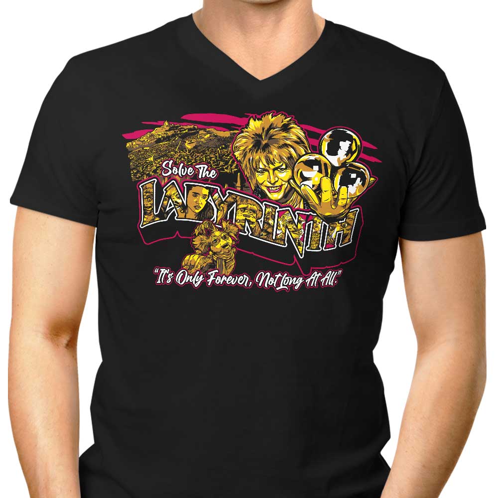 Not Long at All Men's V-Neck - Adult & Kids T-Shirts, Sweatshirts & Hoodies apparel design preview 1