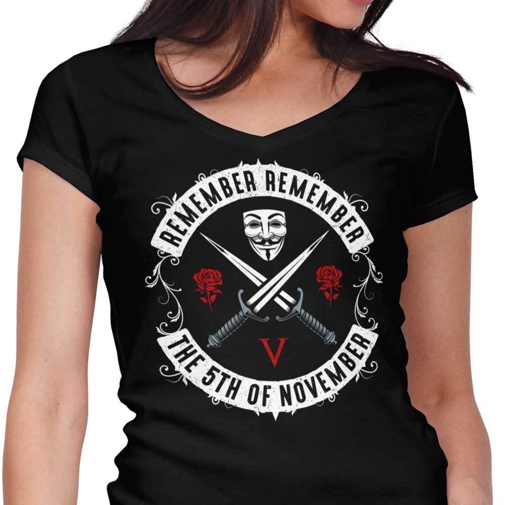 November V Women's V-Neck - Adult & Kids T-Shirts, Sweatshirts & Hoodies apparel design preview 1