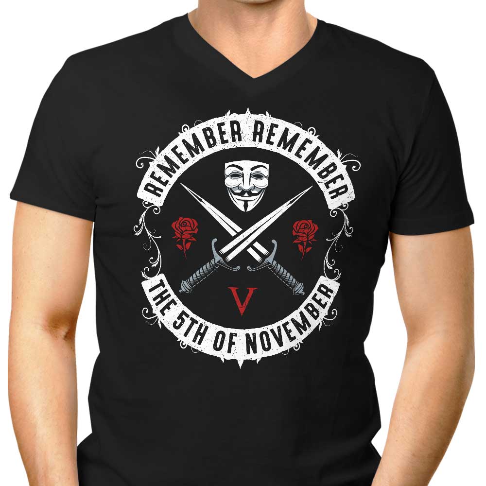 November V Men's V-Neck - Adult & Kids T-Shirts, Sweatshirts & Hoodies apparel design preview 1