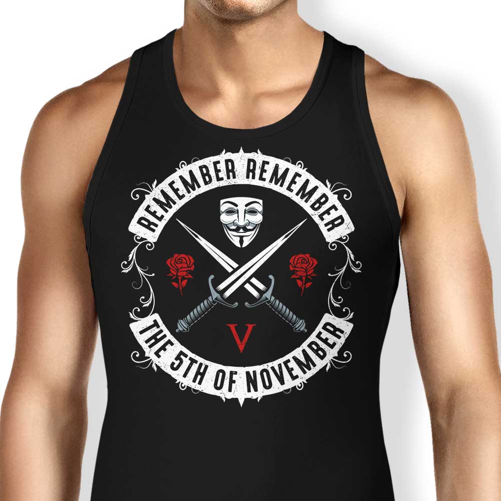 November V Tank Top - Adult & Kids T-Shirts, Sweatshirts & Hoodies apparel design preview 1