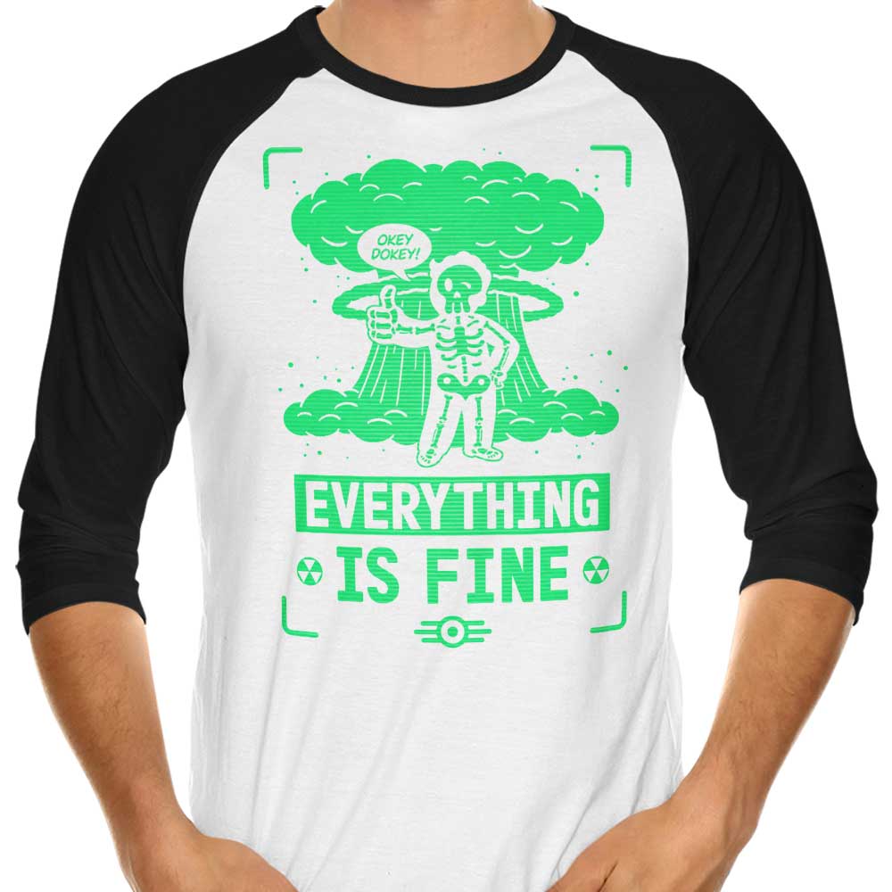 Nuclear Boy 3/4 Sleeve Raglan - Adult & Kids T-Shirts, Sweatshirts & Hoodies apparel design preview 1