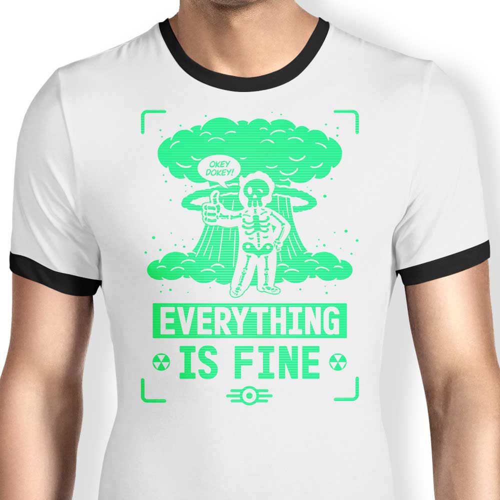 Nuclear Boy Ringer - Adult & Kids T-Shirts, Sweatshirts & Hoodies apparel design preview 1
