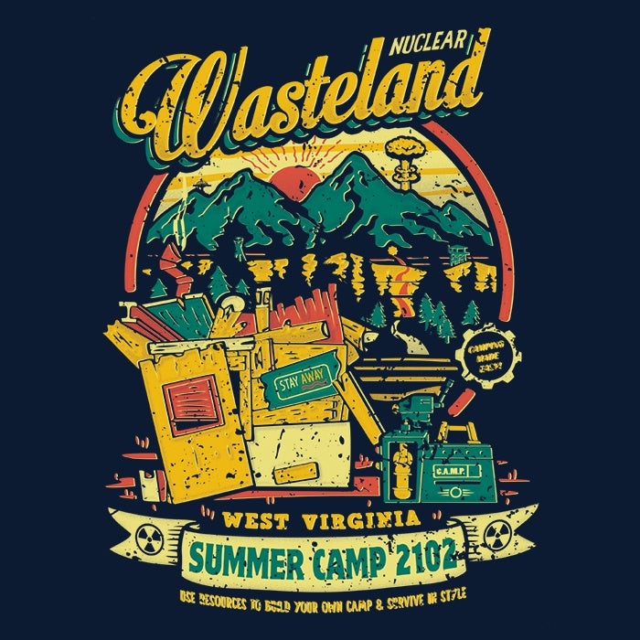 Nuclear Summer Camp Youth Apparel - Adult & Kids T-Shirts, Sweatshirts & Hoodies apparel design preview 2