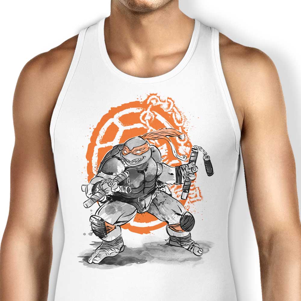 Nunchaku Sumi-e Tank Top - Adult & Kids T-Shirts, Sweatshirts & Hoodies apparel design preview 1