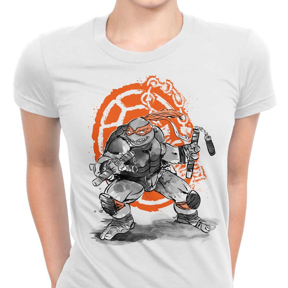 Nunchaku Sumi-e Women's Apparel - Adult & Kids T-Shirts, Sweatshirts & Hoodies apparel design preview 1